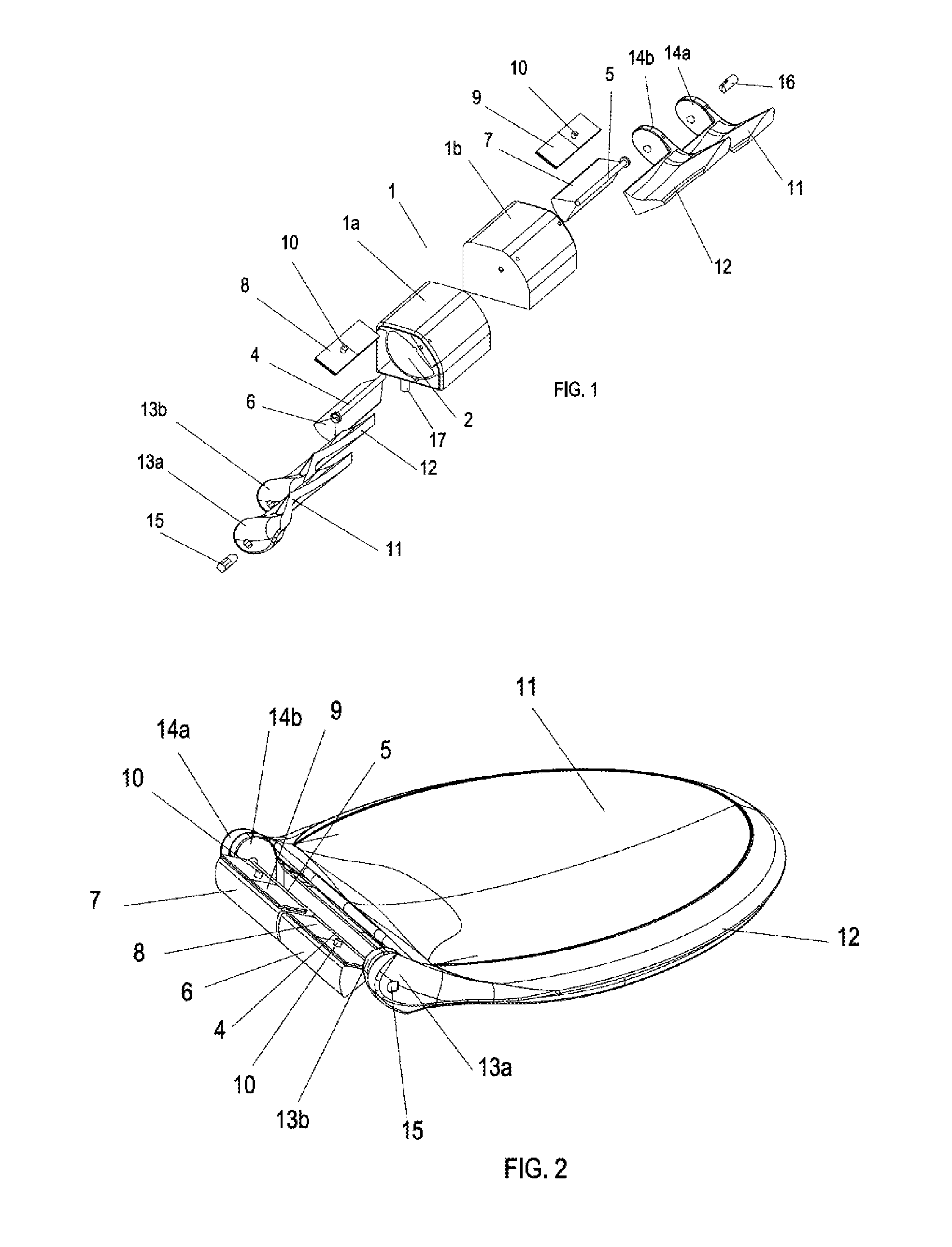 Hydraulic Actuator Device for Raising and Lowering a Seat and Lid