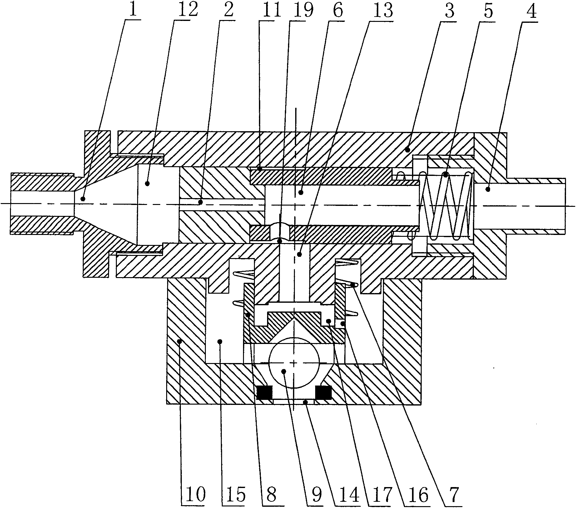 Self-reset leak-proof air ejection system