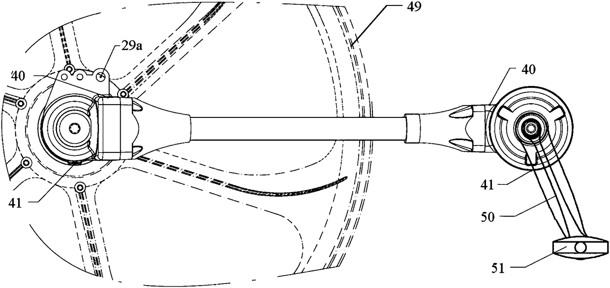 A rear wheel drive mechanism of a bicycle or an electric bicycle