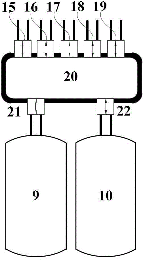 Vehicle pneumatic-internal combustion hybrid power system based on comprehensive recovery and utilization of energy