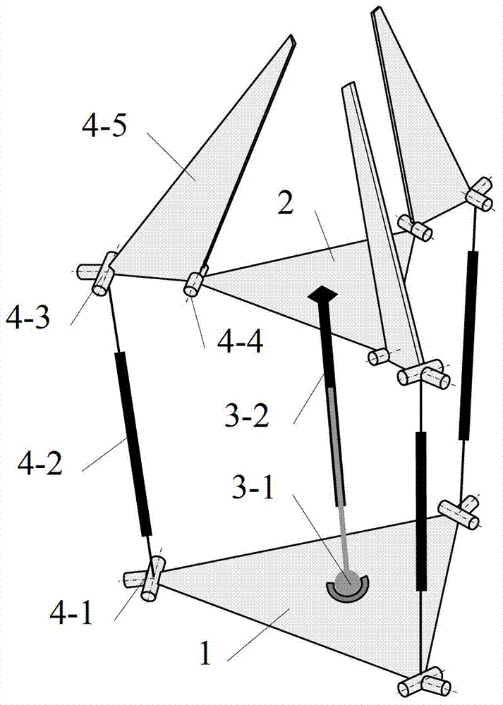 Four-freedom-degree three-finger operating parallel mechanism