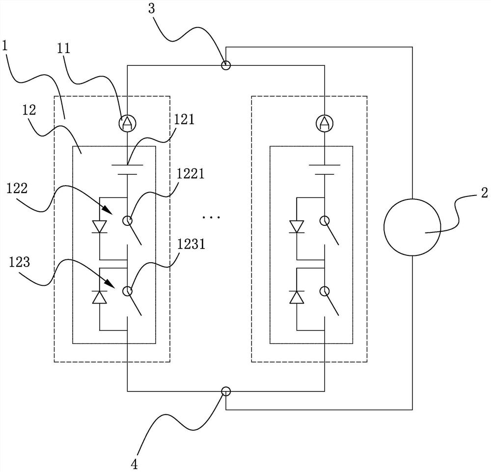 Dynamic parallel operation circuit and method for low-voltage household energy storage system