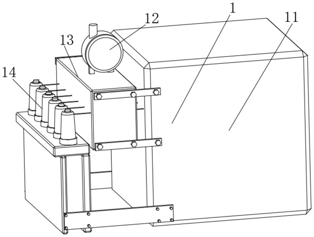 Textile production device with dust collecting function