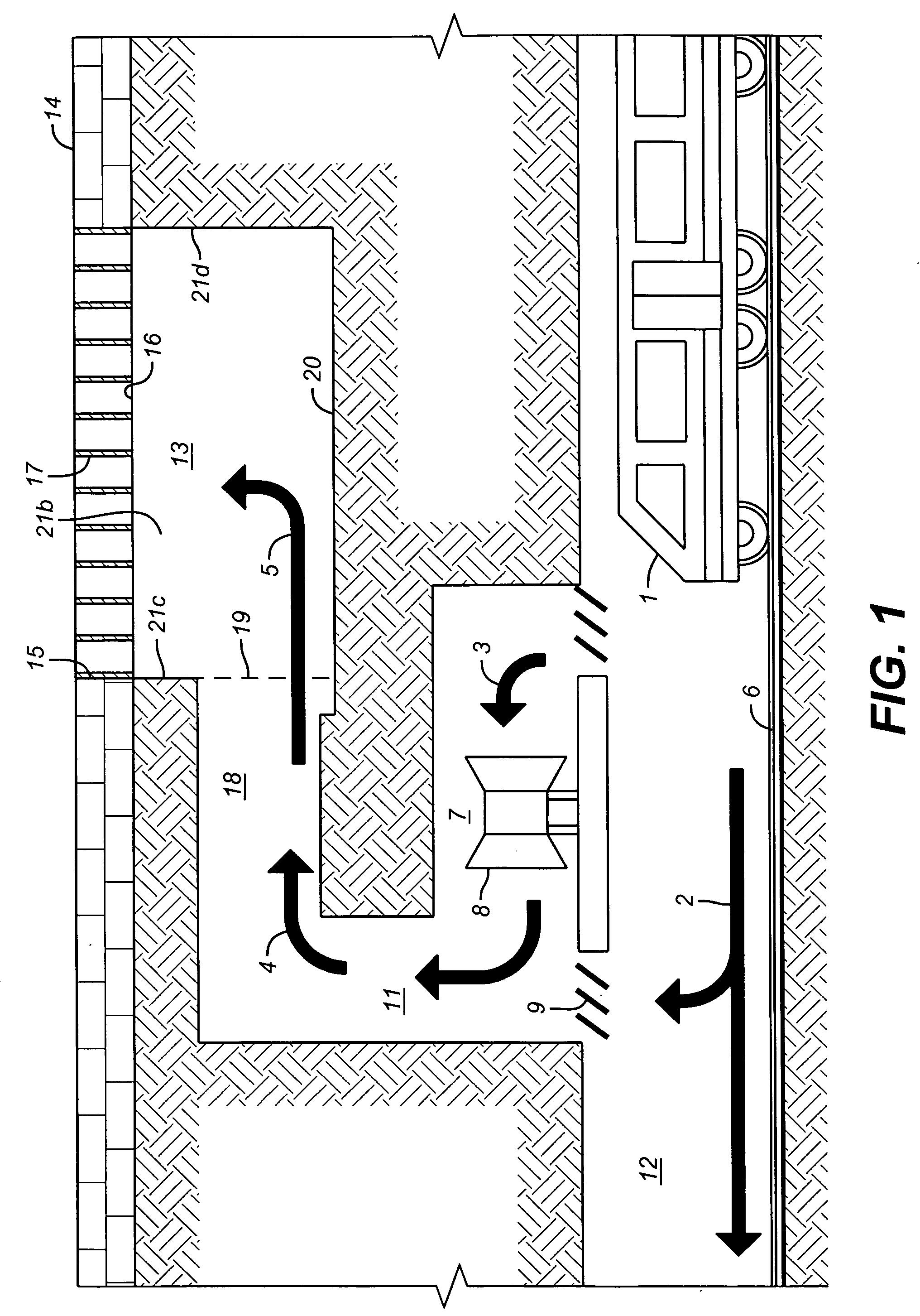 Automatic flooding protection for underground ventilation ducts