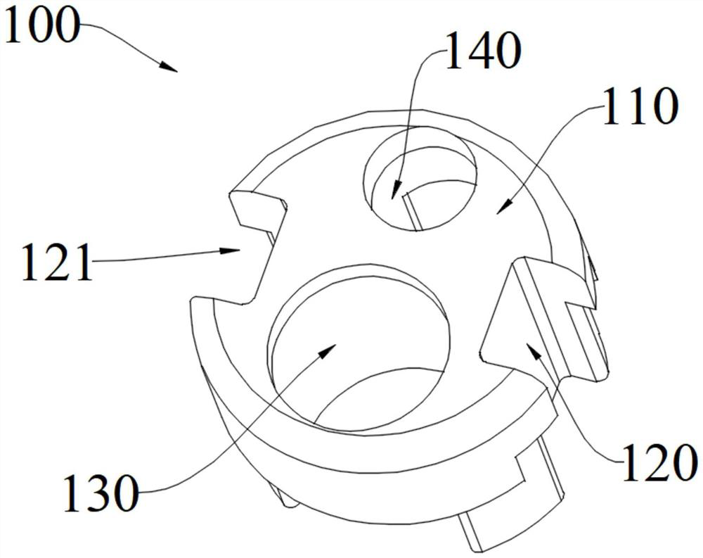 Lens mount, distal module, endoscope and method