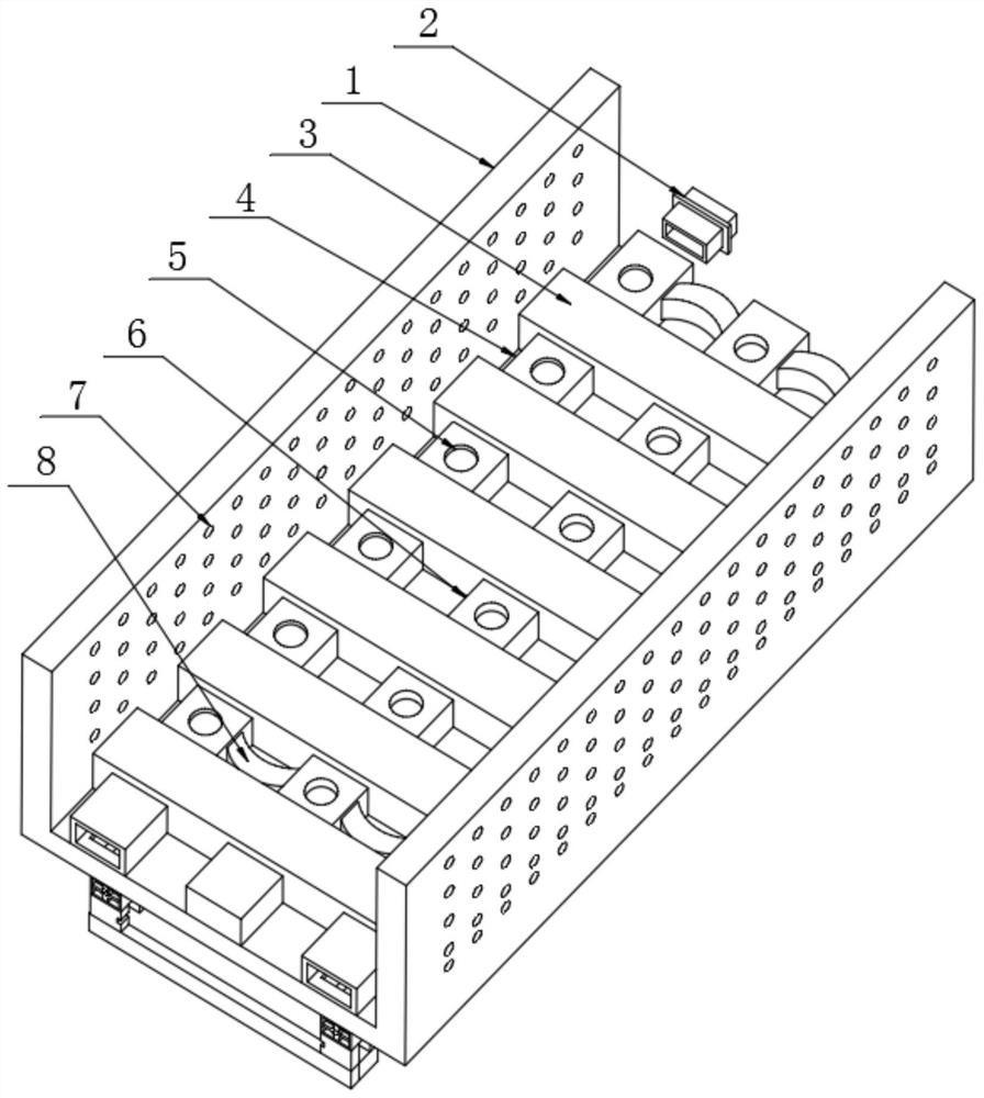 A corrugated bridge with wind circulation system