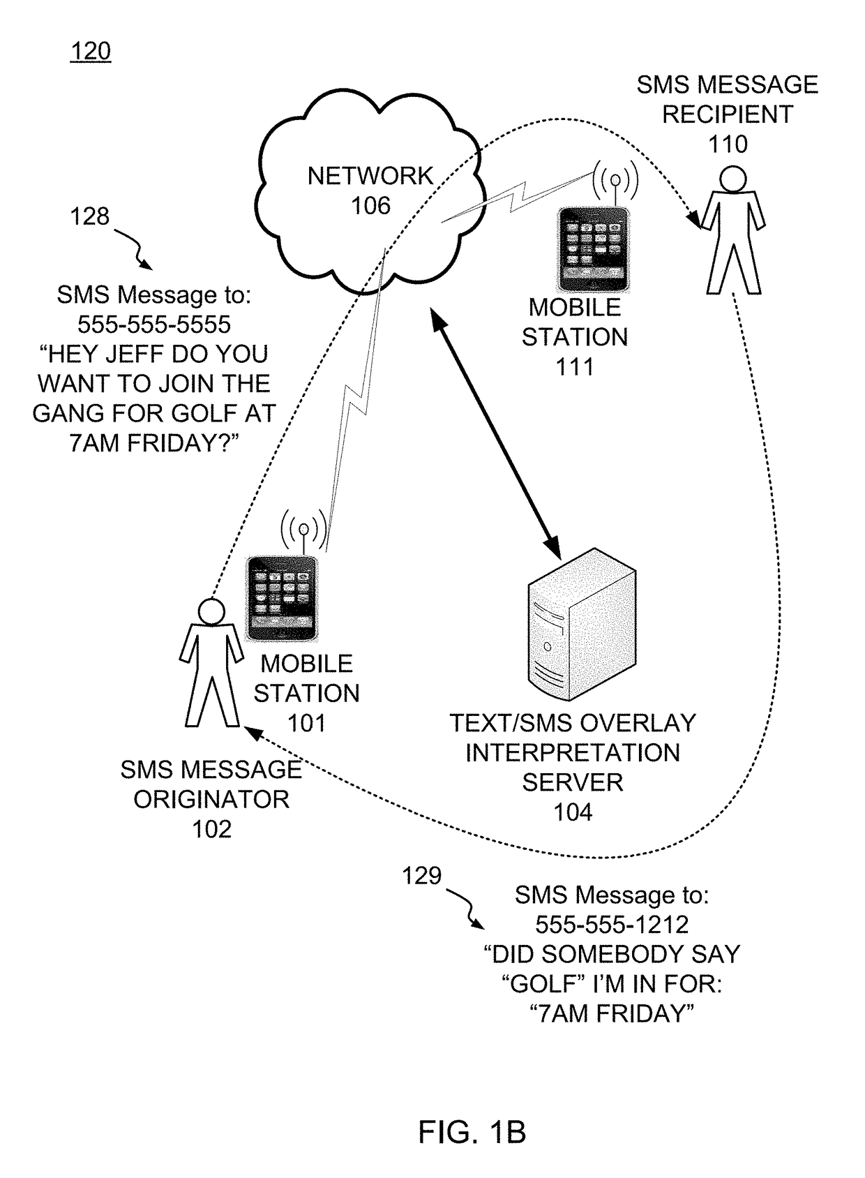 Providing data messaging support by intercepting and processing received short message service (SMS) messages at a customer support service