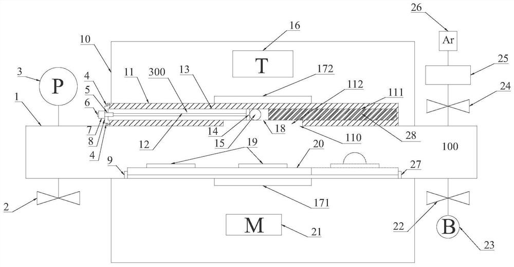 High-temperature liquid drop contact angle testing device and testing method