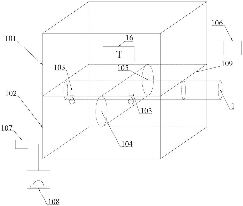 High-temperature liquid drop contact angle testing device and testing method