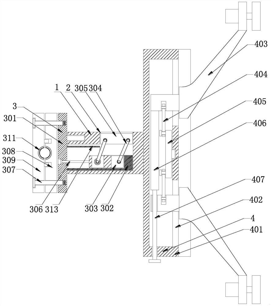 Flexible bearing structure of large-span building curtain wall