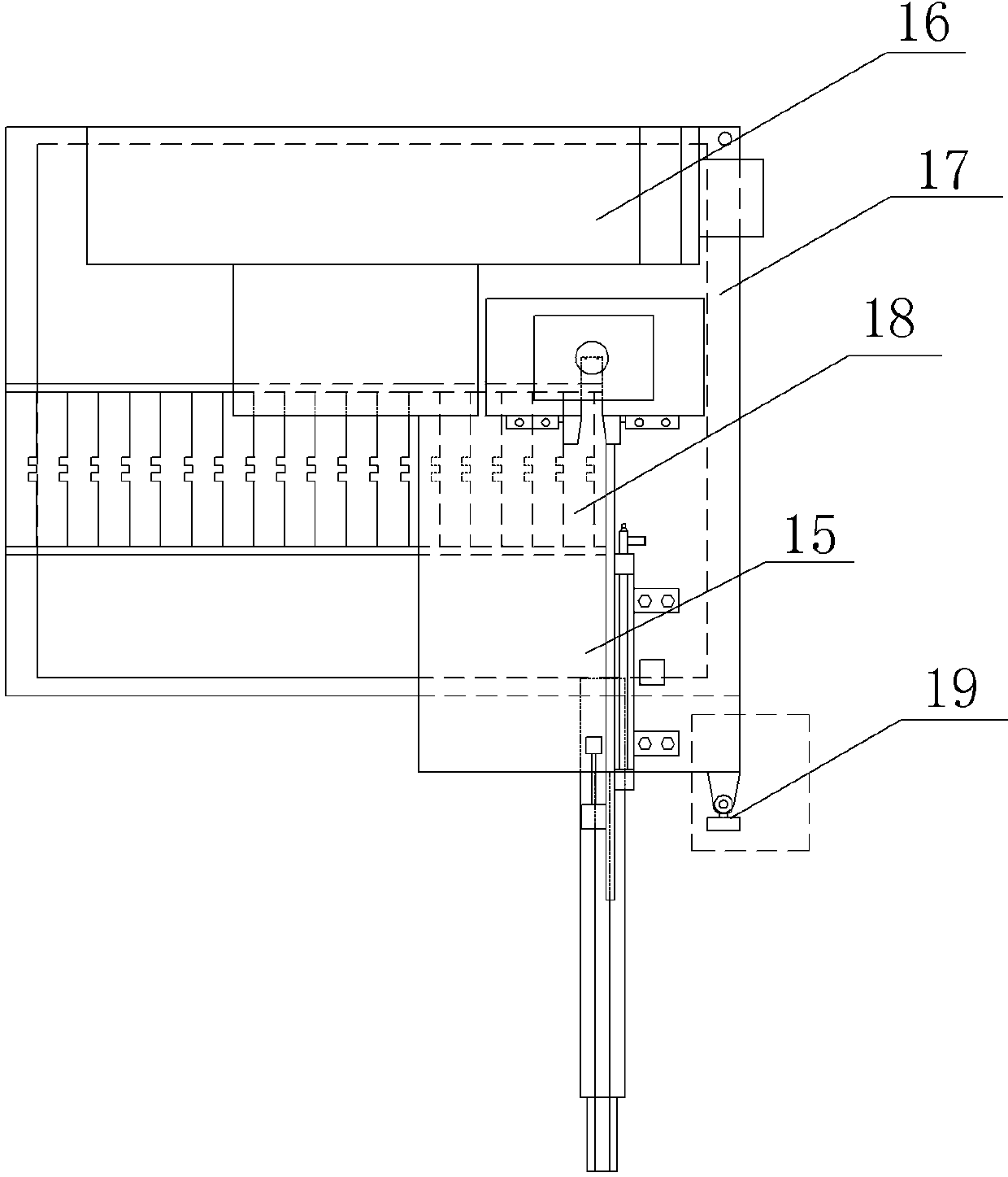 Glass slide inserting machine