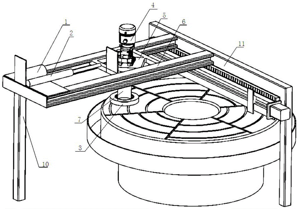 Polishing Die Surface Shape Modifying Device