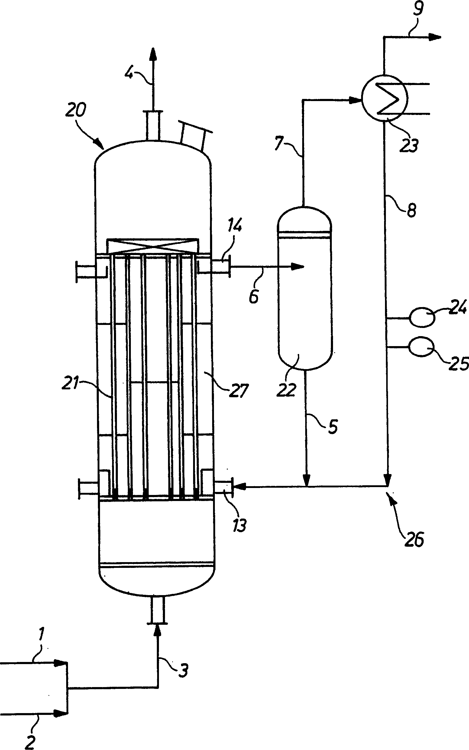 Phosgene producing method and equipment