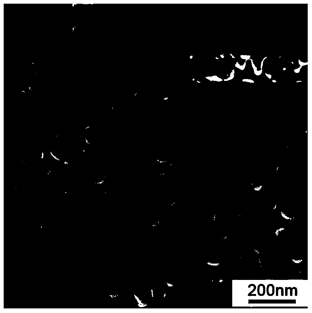 Hydrogen peroxide electrochemical sensor electrode, preparation method and sensor