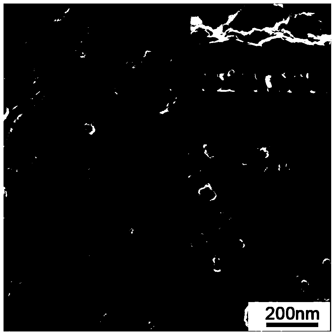 Hydrogen peroxide electrochemical sensor electrode, preparation method and sensor