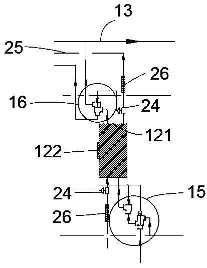 Series targeted adsorption and parallel desorption organic waste gas treatment device