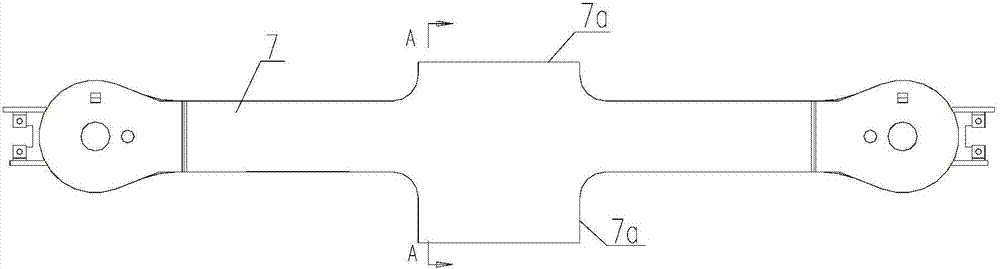 A traction rod installation interface device and bogie