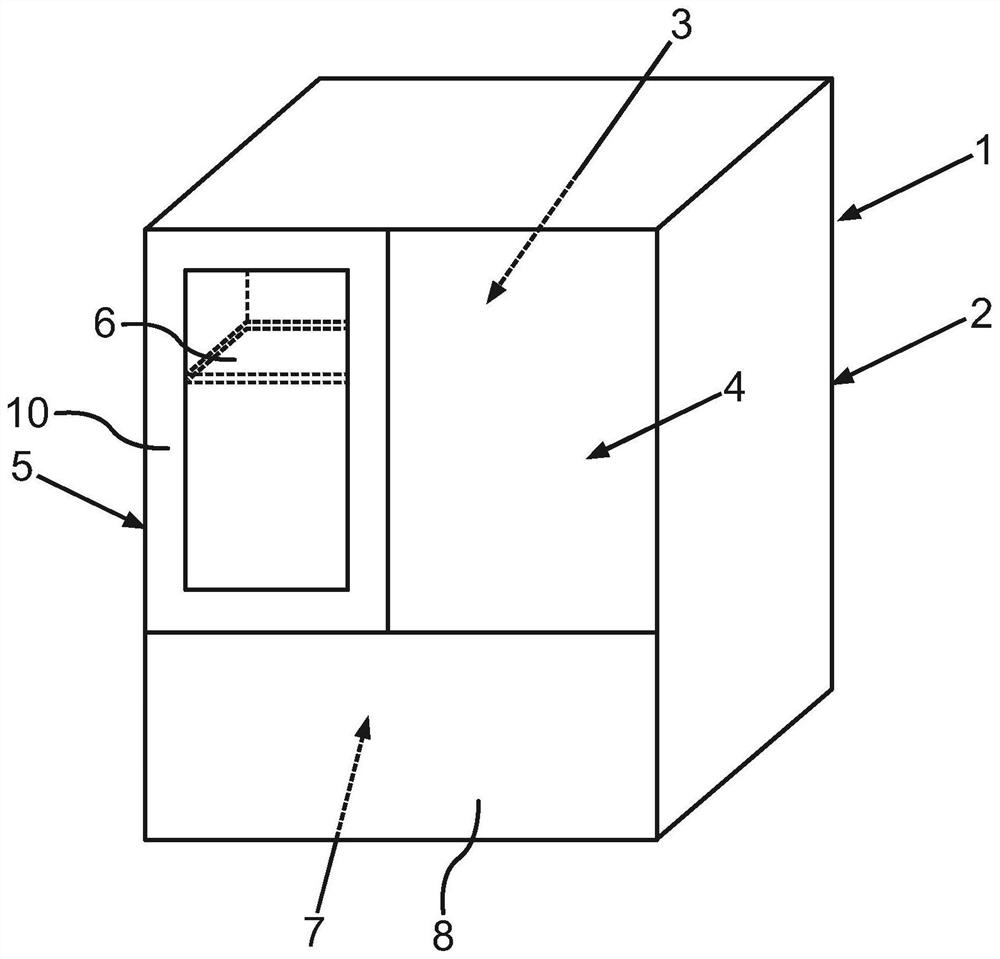 Household refrigeration appliance with inner door wall arranged integrated with suspension rib