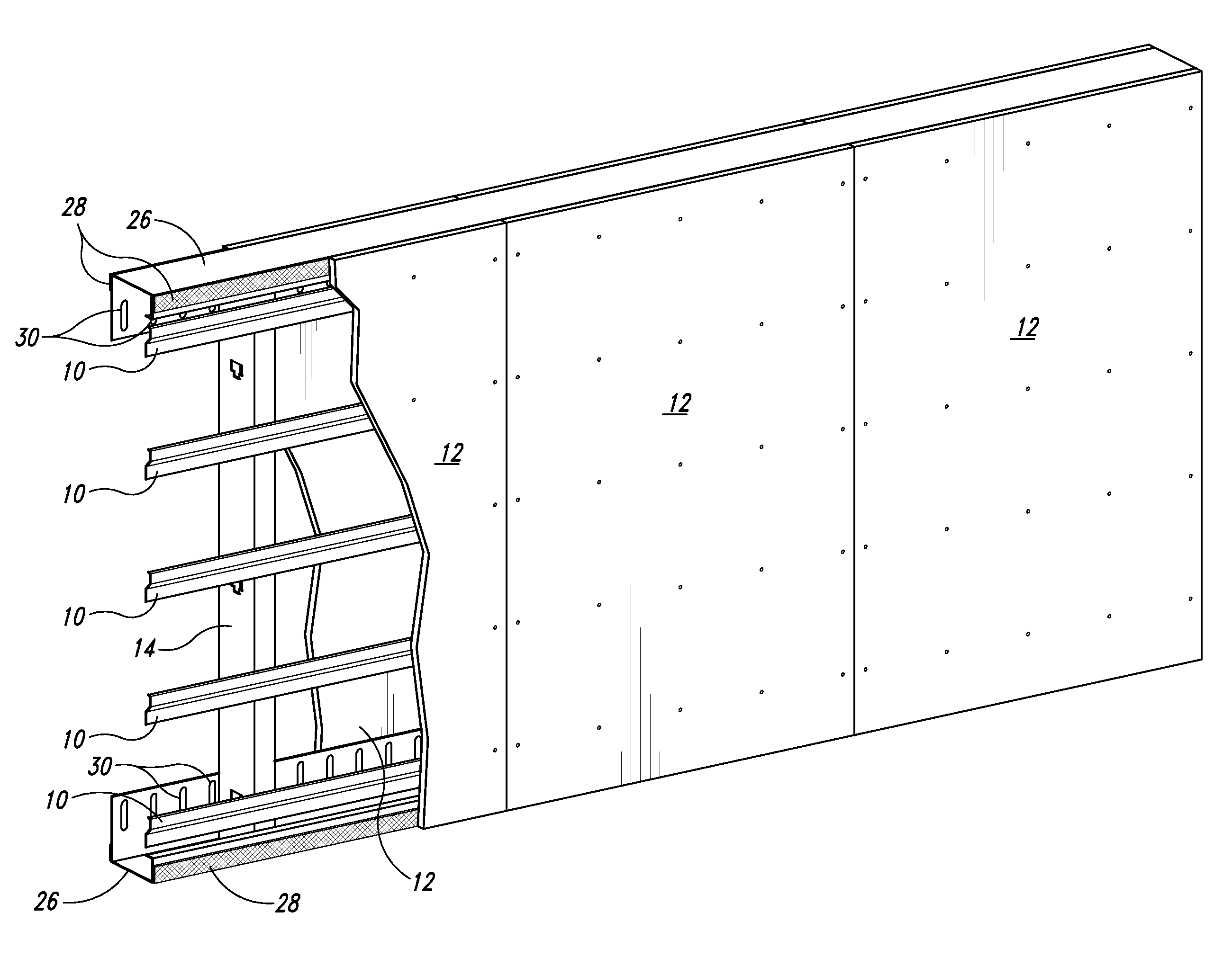 Acoustical and firestop rated track for wall assemblies having resilient channel members