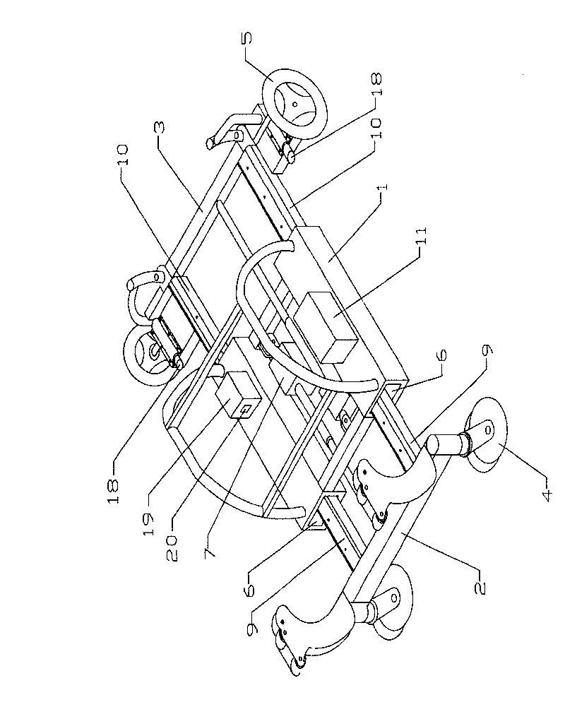 Full automatic nursing bed-chair