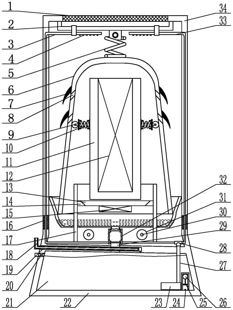 Full-width air-cooled temperature-controlled waterproof computer case