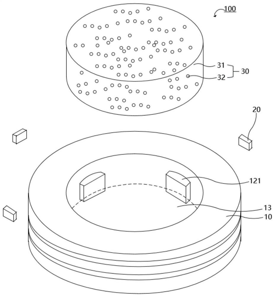 Miniature light emitting diode packaging device and display panel