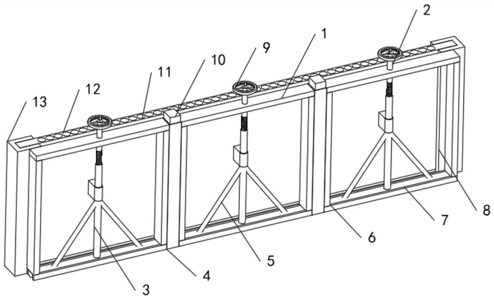 Novel flood prevention baffle for traffic entrance of hydropower station and use method of novel flood prevention baffle