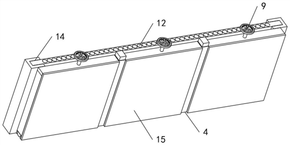 Novel flood prevention baffle for traffic entrance of hydropower station and use method of novel flood prevention baffle