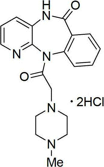 Method for synthesizing pirenzepine hydrochloride