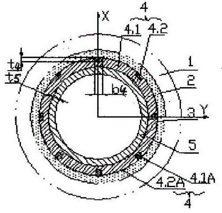 Water pipe lined with thin-walled stainless steel pipe and production method