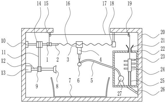 A high-efficiency paint spraying device for zinc alloy tubes