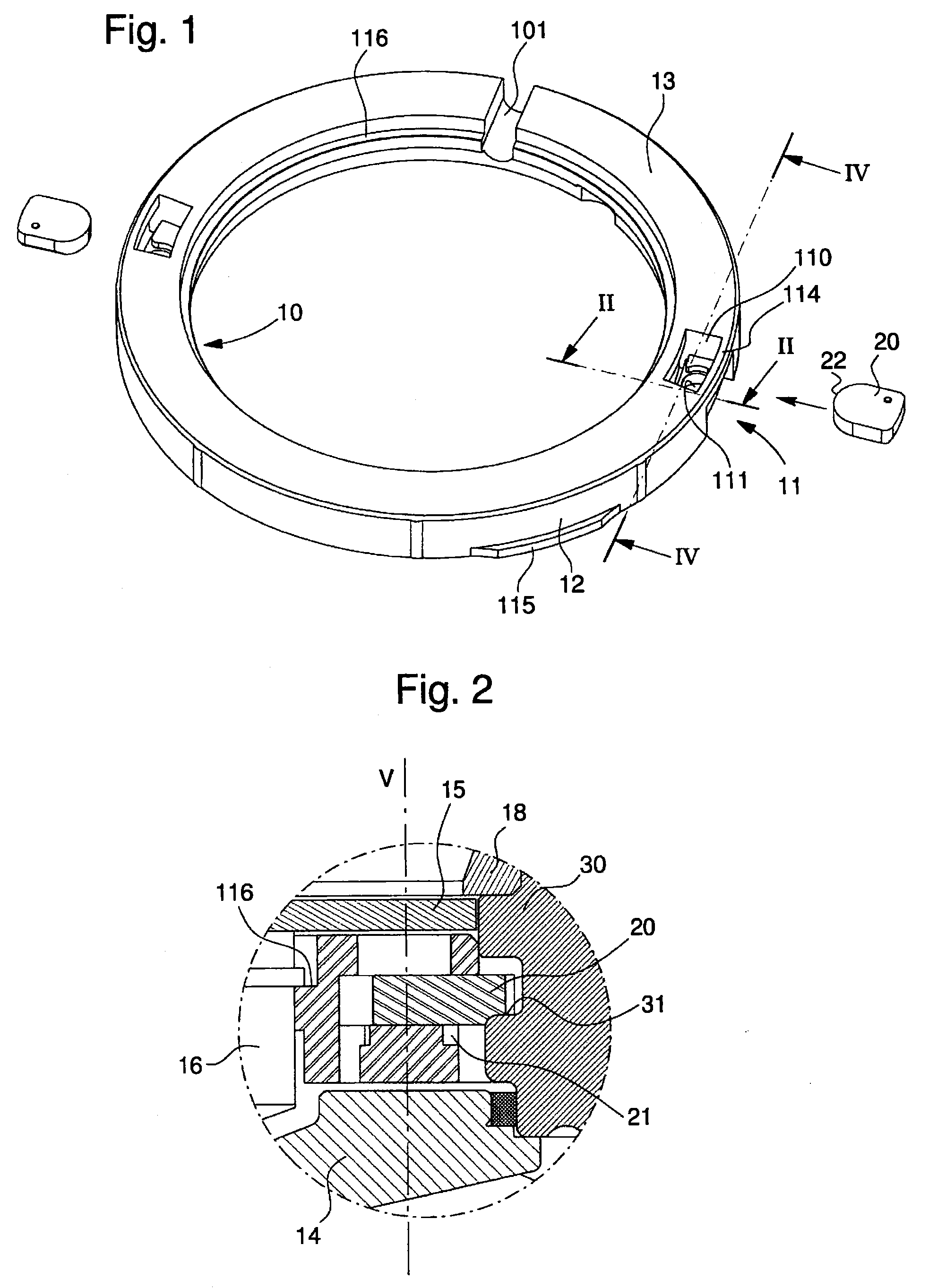 Device for assembling a casing ring in a watch case middle