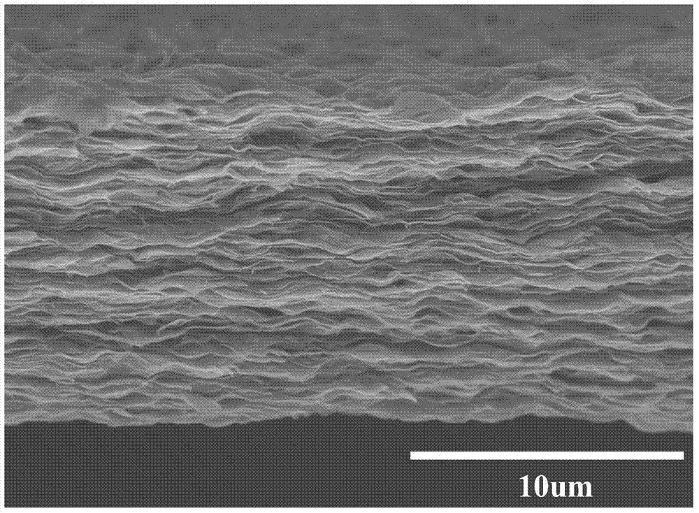 Grapheme-based composite film using bacterium as template and preparation method and application thereof