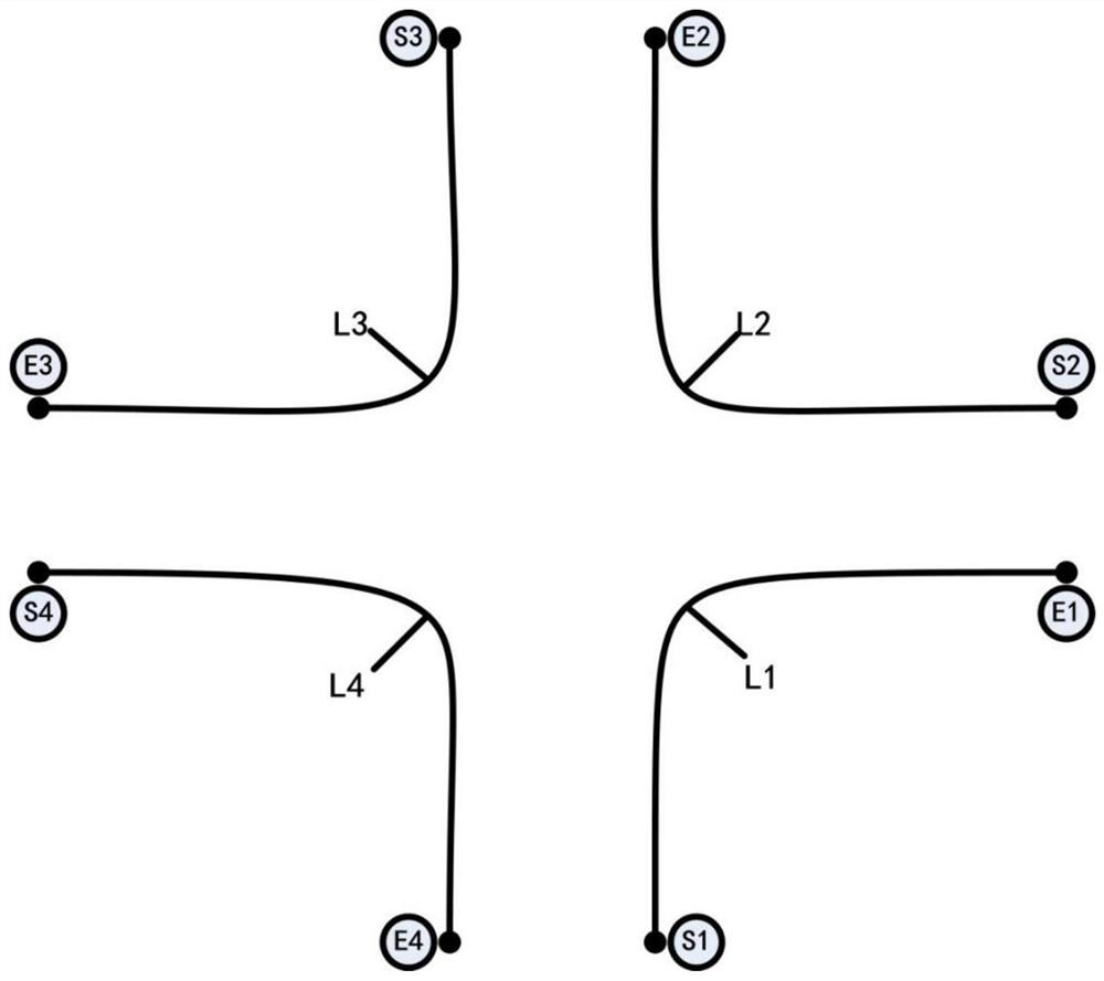 Method for constructing road intersection equal-proportion model