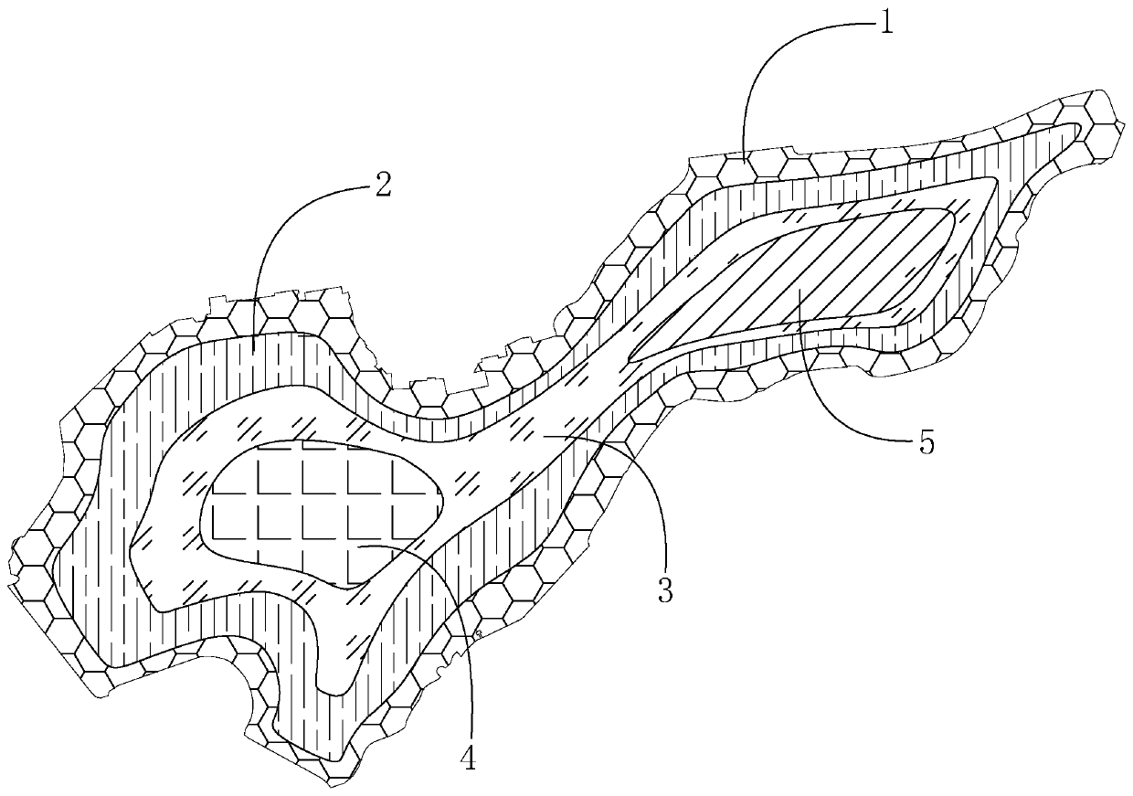 Construction method of water ecological system of landscape lake