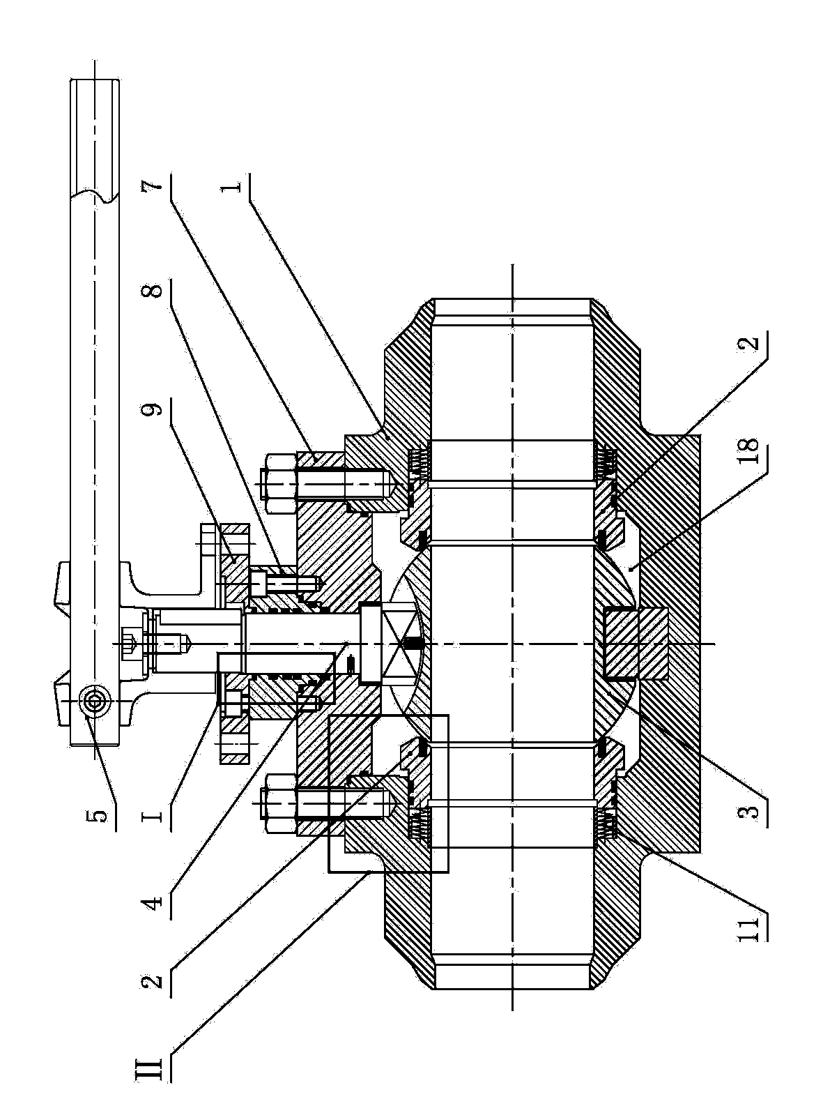 Top-mounting fixation ball valve