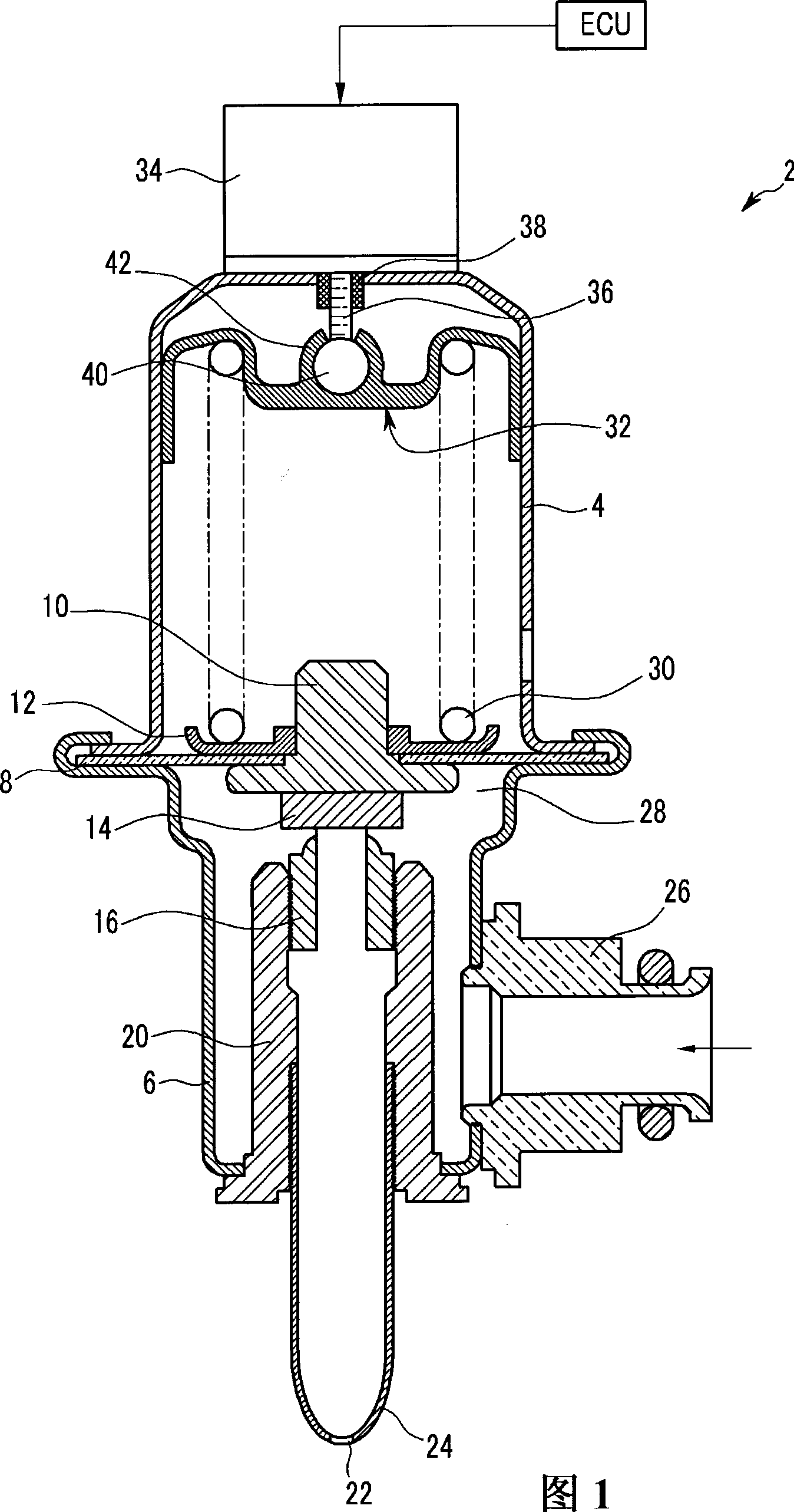 Pressure adjusting valve for vehicle fuel line