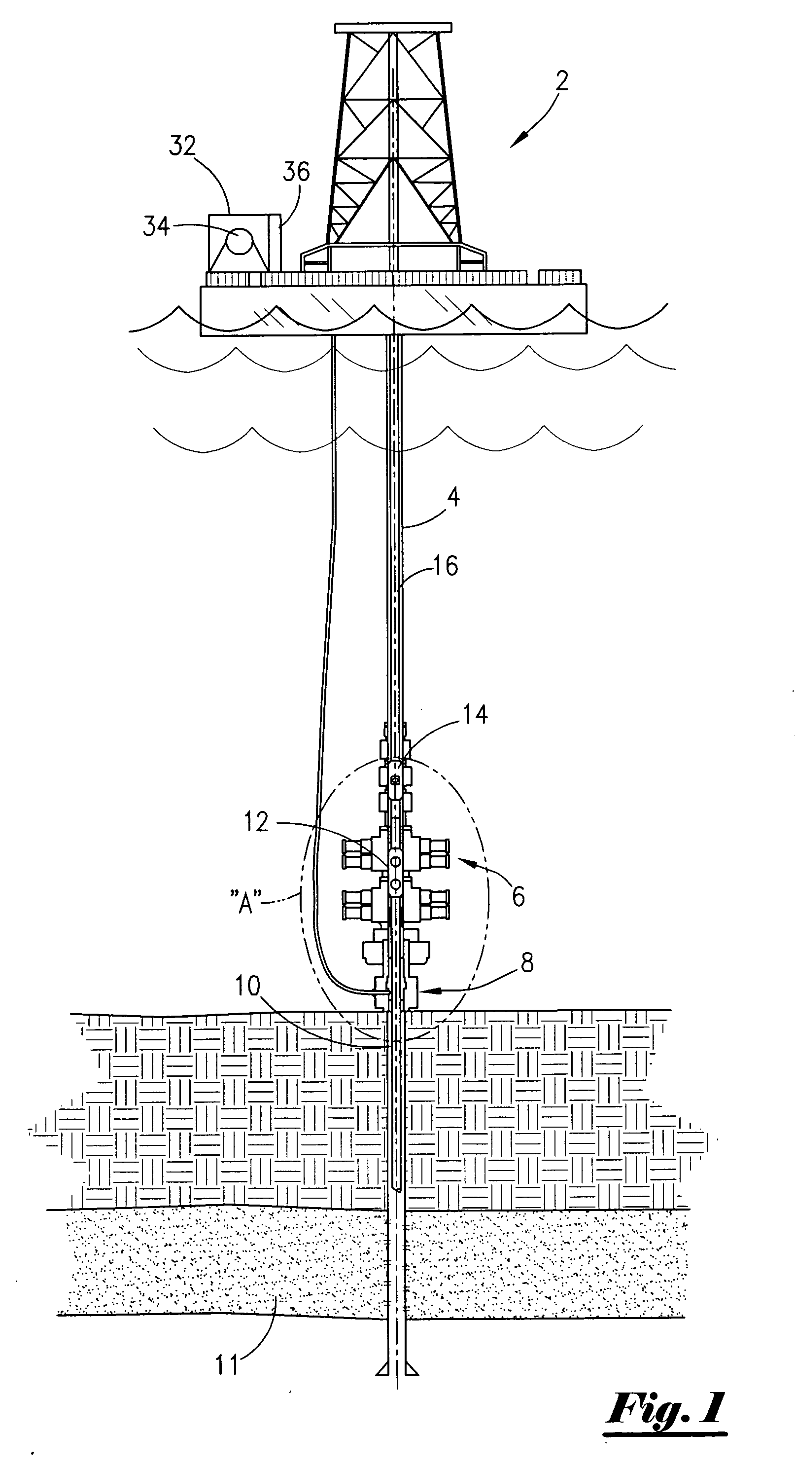 Method of controlling landing strings in offshore operations