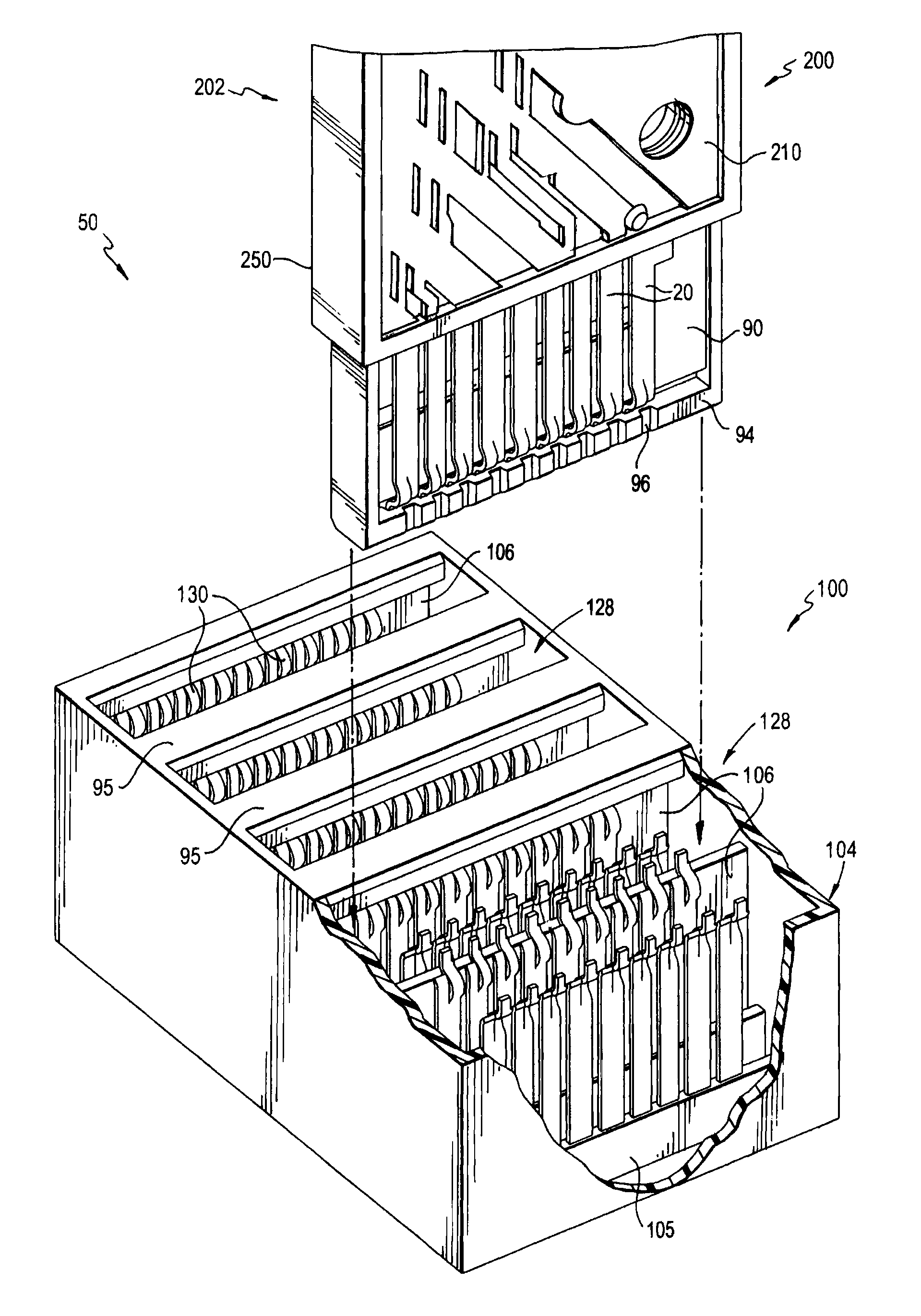 Multi-stage beam contacts