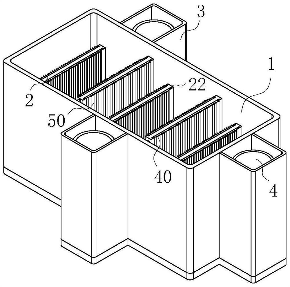 A kind of domestic sewage separation and multi-stage treatment device