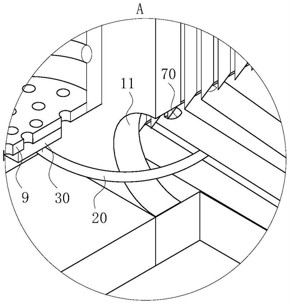 A kind of domestic sewage separation and multi-stage treatment device