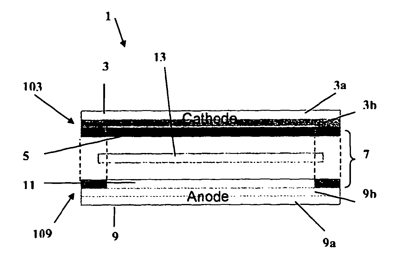 Thin Electrochemical Cell