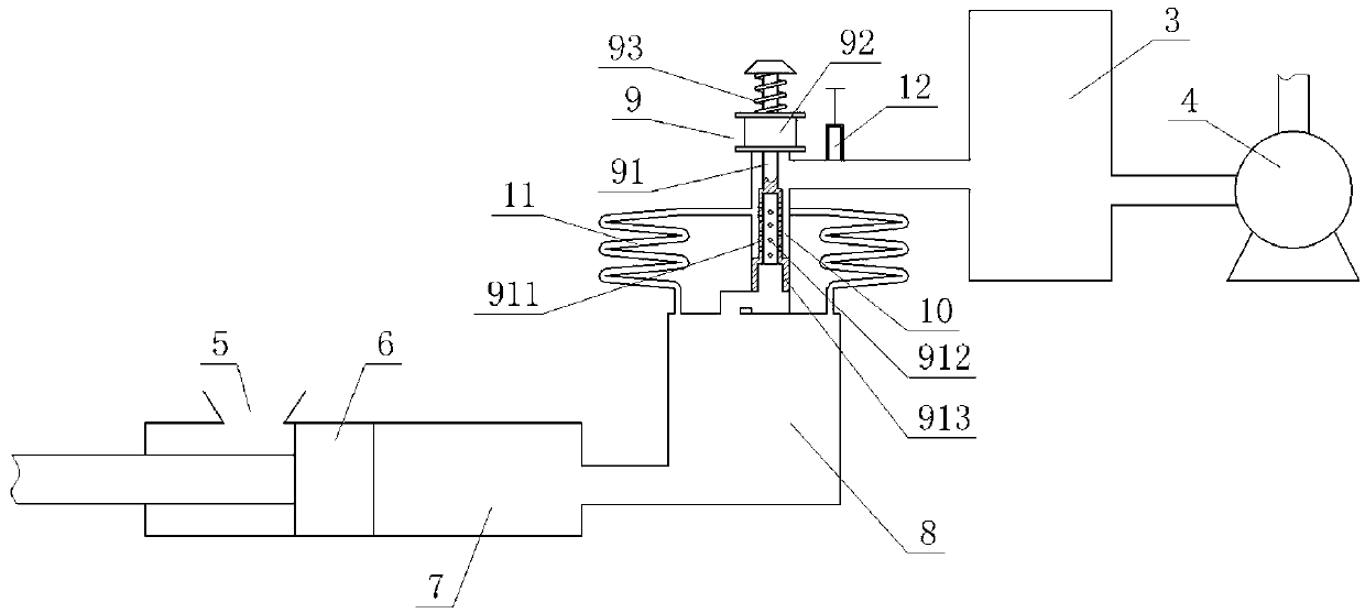 Vacuum die casting system and exhaust method thereof