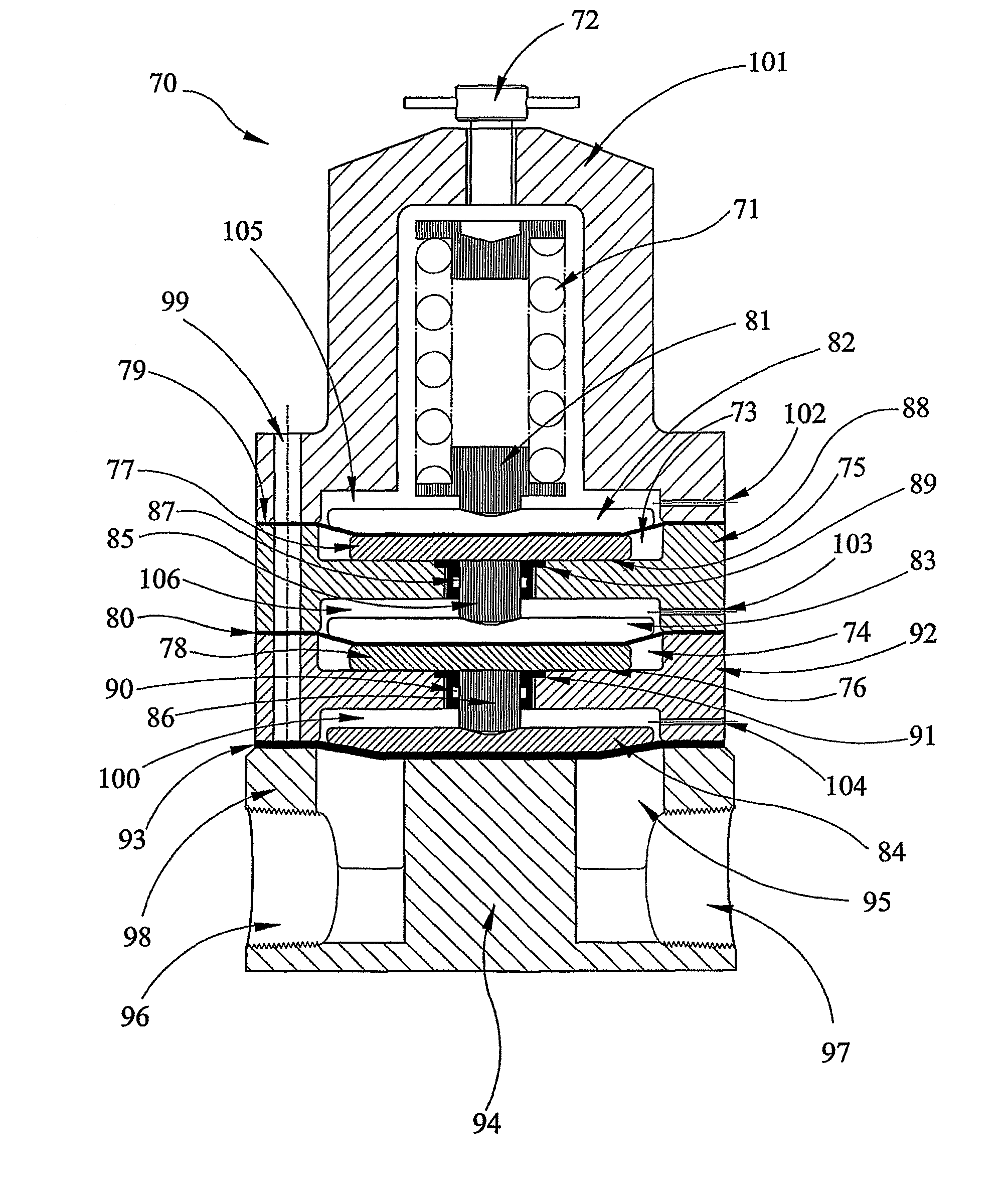 Back pressure regulator