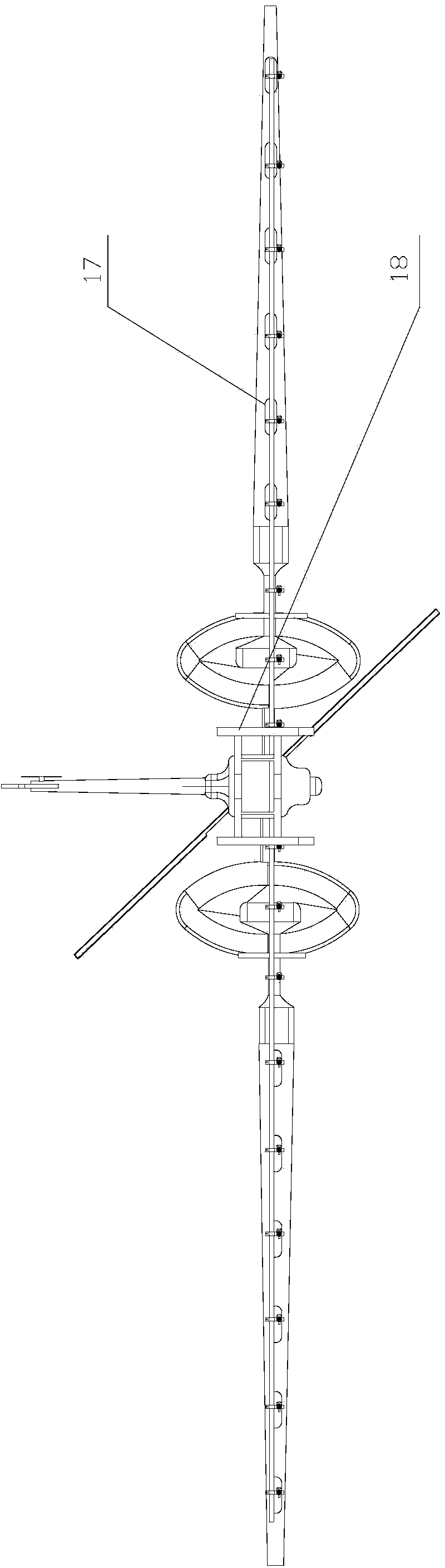 Air-assisted wide plant protection unmanned helicopter and operation method implemented by same