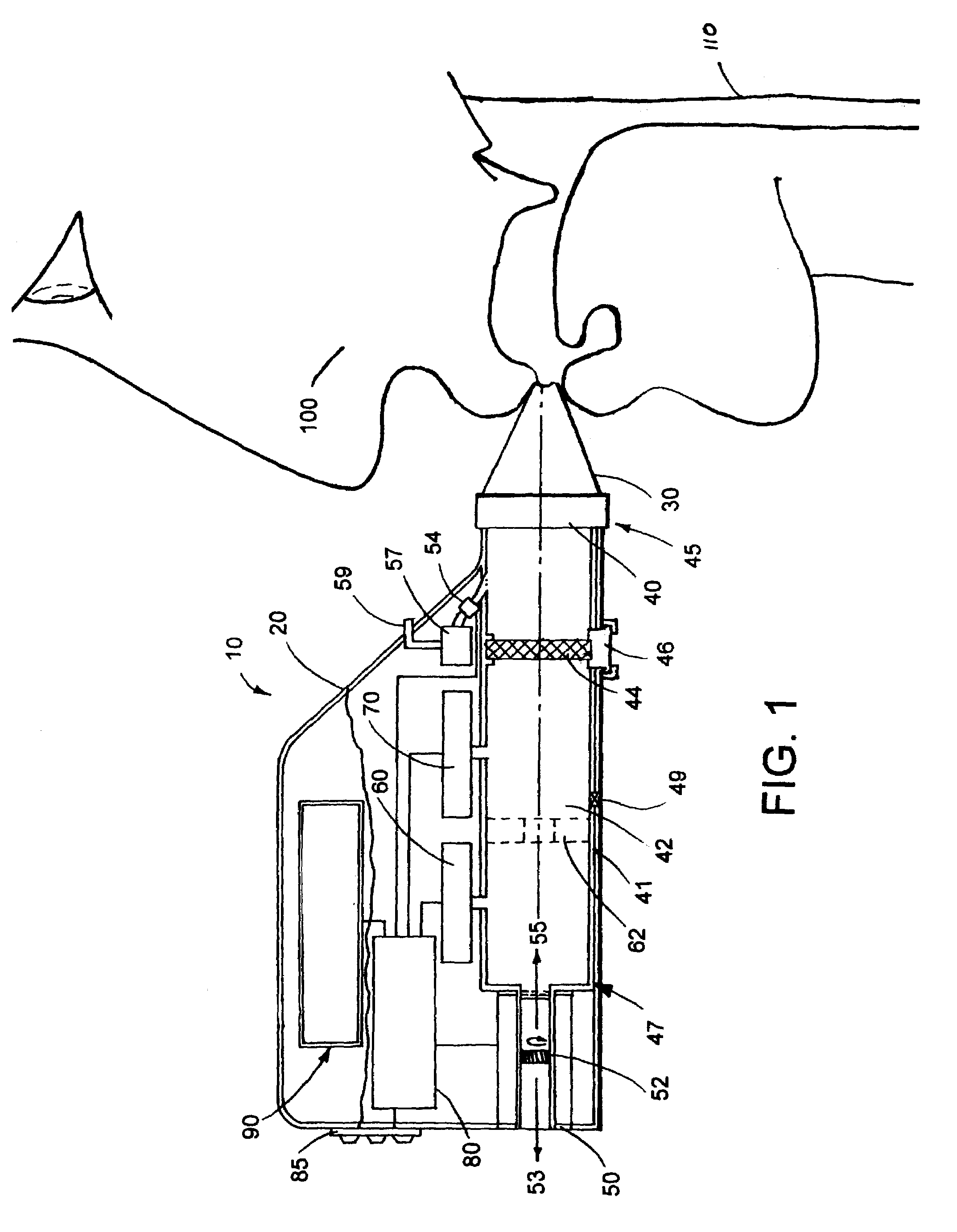 Portable respiratory diagnostic device