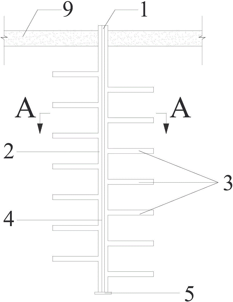 Vertical and transverse drainage system and construction method