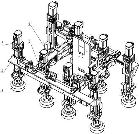 Autonomous mobile mechanism capable of walking on surface of work piece and adjusting gesture