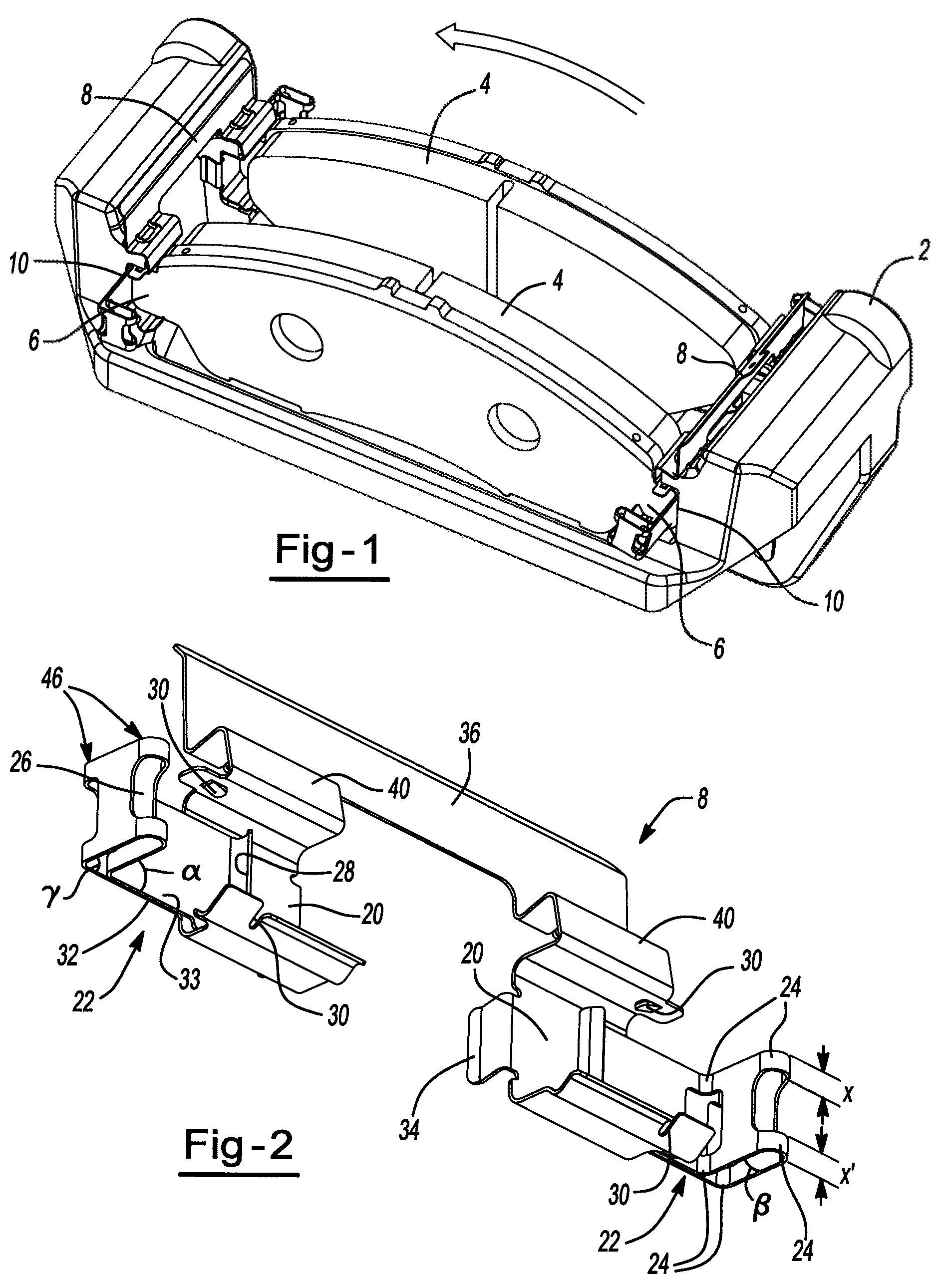 Pad retraction device