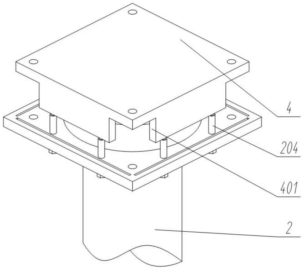 Vertical support stress uniform distribution device for building reinforcement engineering